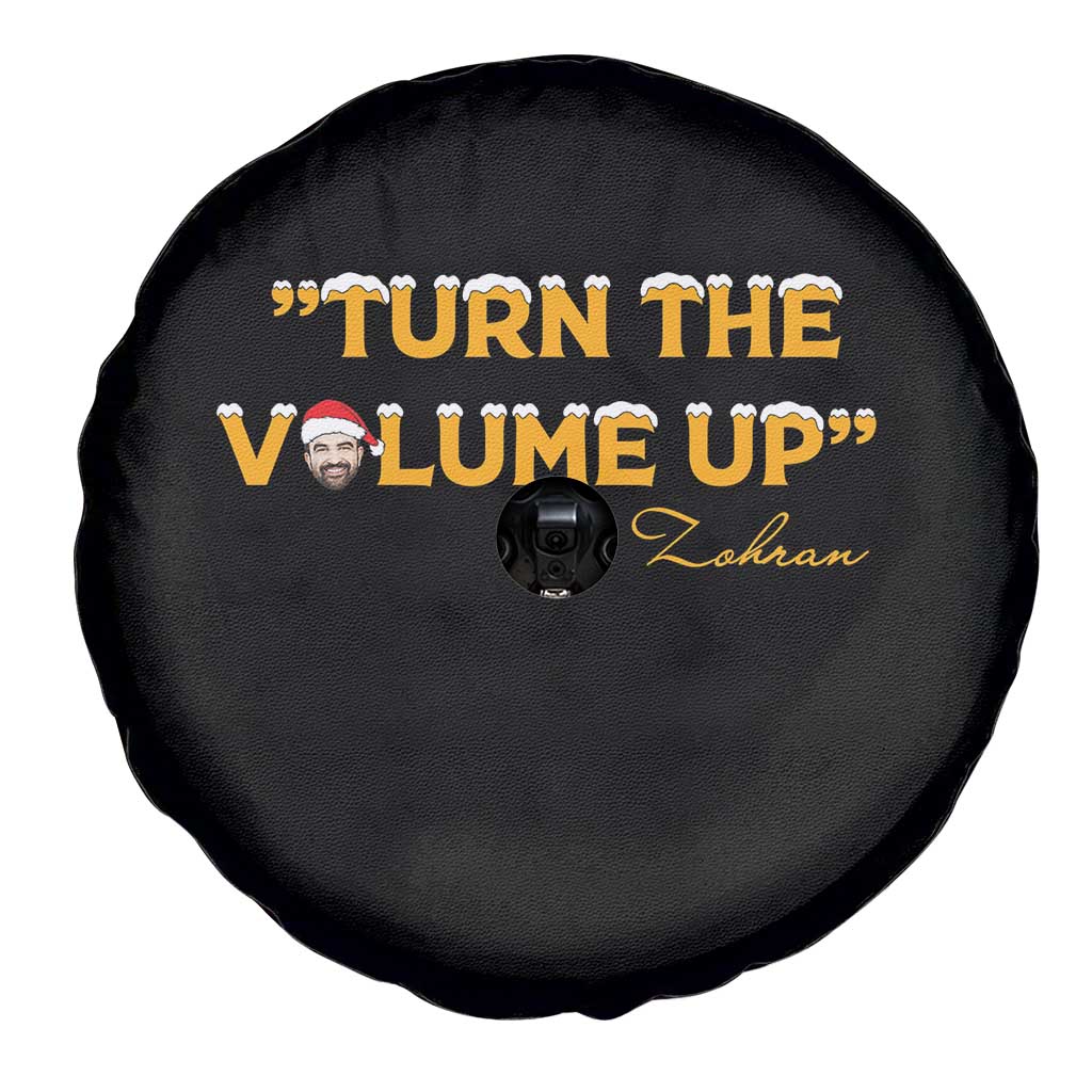 Turn The Volume Up Spare Tire Cover Zohran Mamdani Christmas TS14 Print Your Wear