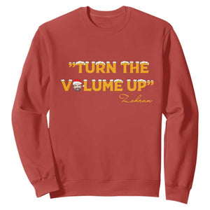 Turn The Volume Up Sweatshirt Zohran Mamdani Christmas TS14 Red Print Your Wear