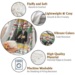 67 Six Seven Zohran Mamdani Christmas Throw Blanket Progressive Democrats TS14 Print Your Wear