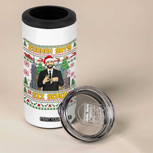 67 Six Seven Zohran Mamdani Christmas 4 in 1 Can Cooler Tumbler Progressive Democrats - Print Your Wear