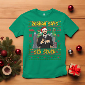 67 Six Seven Zohran Mamdani Christmas T Shirt Progressive Democrats TS14 Irish Green Print Your Wear