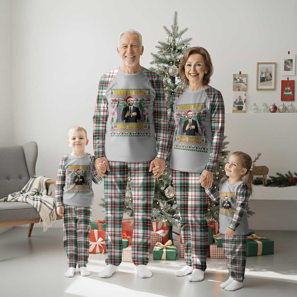 67 Six Seven Zohran Mamdani Christmas Plaid Pajama Set Progressive Democrats TS14 Christmas Plaid Print Your Wear