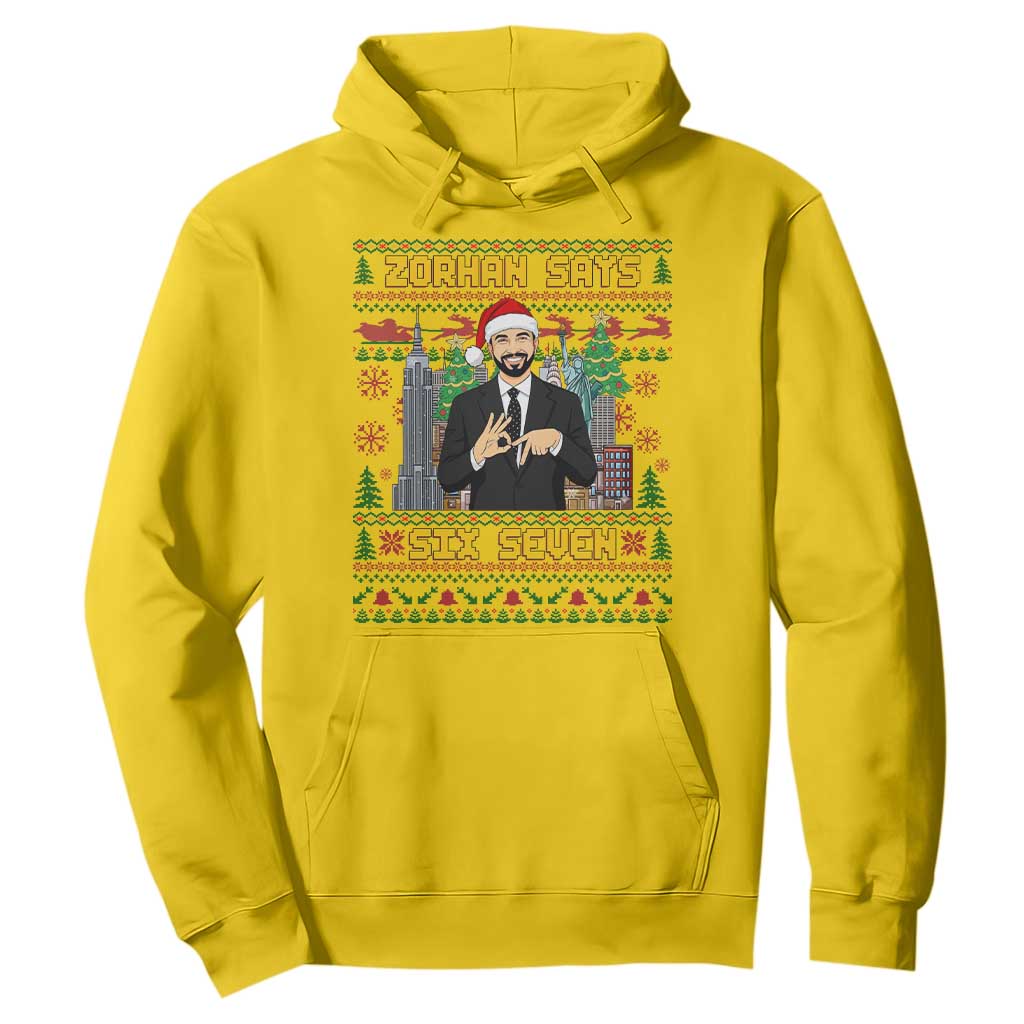 67 Six Seven Zohran Mamdani Christmas Hoodie Progressive Democrats TS14 Daisy Print Your Wear
