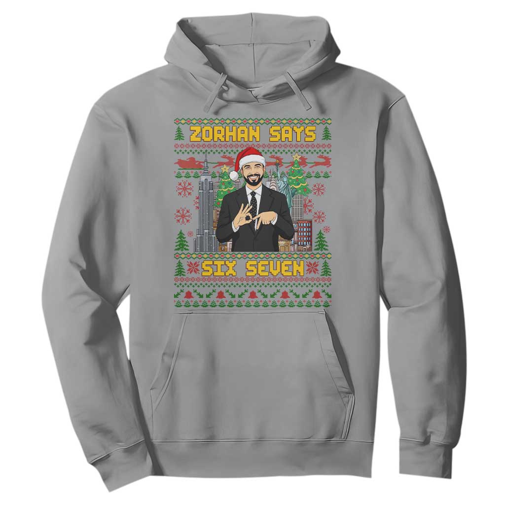 67 Six Seven Zohran Mamdani Christmas Hoodie Progressive Democrats TS14 Sport Gray Print Your Wear