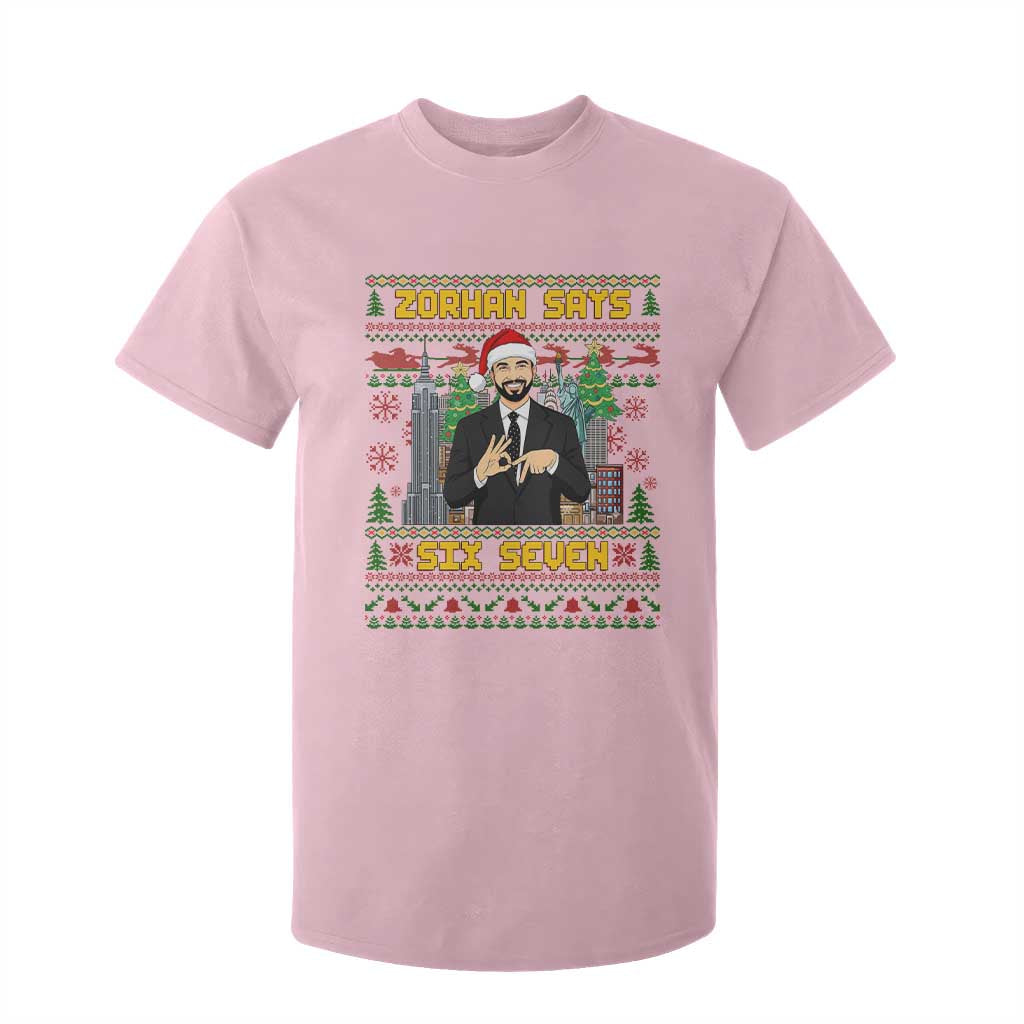 67 Six Seven Zohran Mamdani Christmas T Shirt For Kid Progressive Democrats TS14 Light Pink Print Your Wear