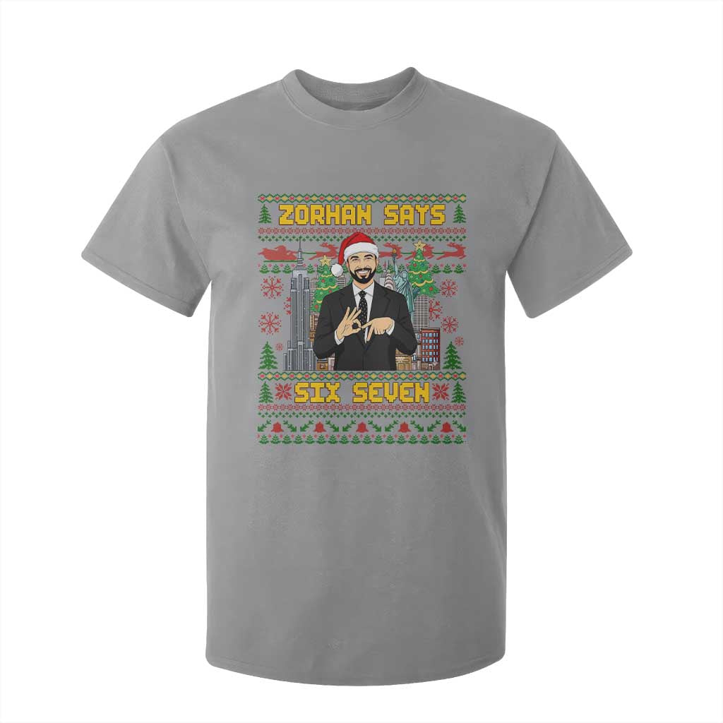 67 Six Seven Zohran Mamdani Christmas T Shirt For Kid Progressive Democrats TS14 Sport Gray Print Your Wear