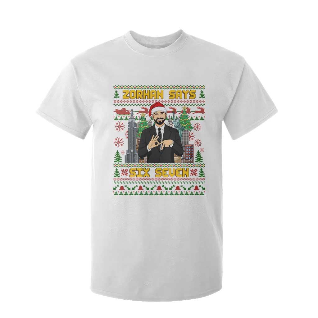 67 Six Seven Zohran Mamdani Christmas T Shirt For Kid Progressive Democrats TS14 White Print Your Wear