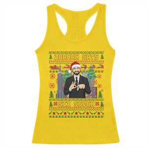 67 Six Seven Zohran Mamdani Christmas Racerback Tank Top Progressive Democrats TS14 Daisy Print Your Wear