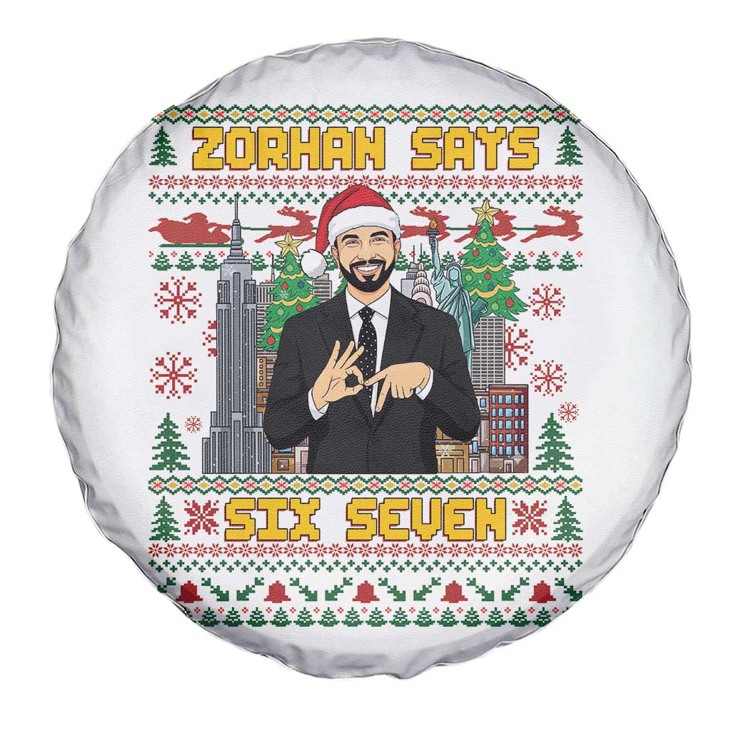 67 Six Seven Zohran Mamdani Christmas Spare Tire Cover Progressive Democrats TS14 Print Your Wear
