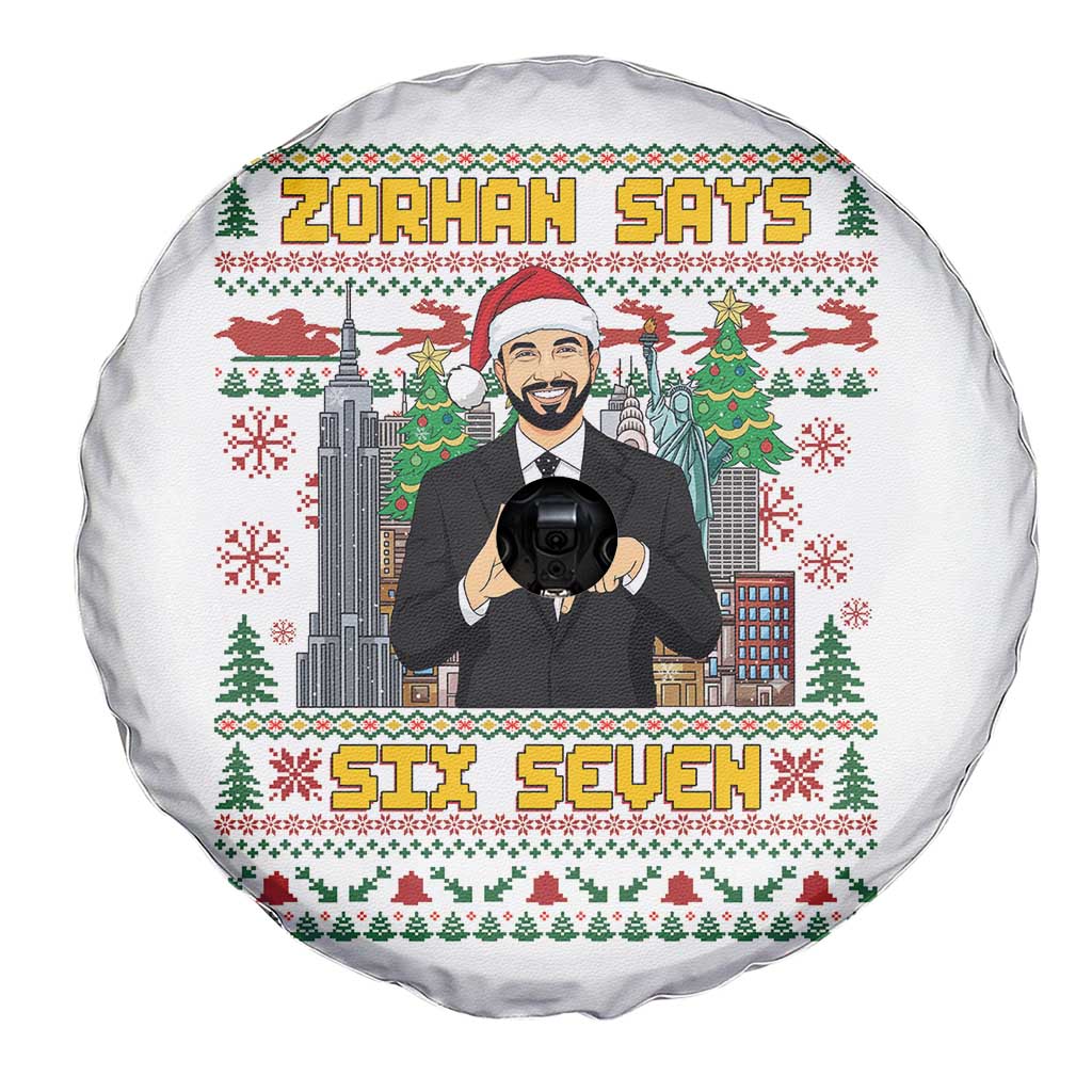 67 Six Seven Zohran Mamdani Christmas Spare Tire Cover Progressive Democrats TS14 Print Your Wear