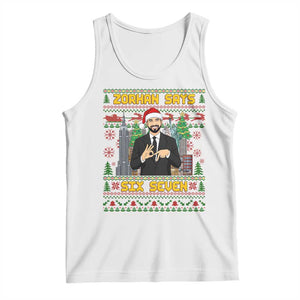 67 Six Seven Zohran Mamdani Christmas Tank Top Progressive Democrats TS14 White Print Your Wear