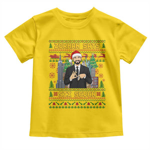 67 Six Seven Zohran Mamdani Christmas Toddler T Shirt Progressive Democrats TS14 Daisy Print Your Wear