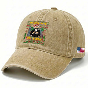 67 Six Seven Zohran Mamdani Christmas Washed Cotton Baseball Cap Progressive Democrats TS14 Print Your Wear