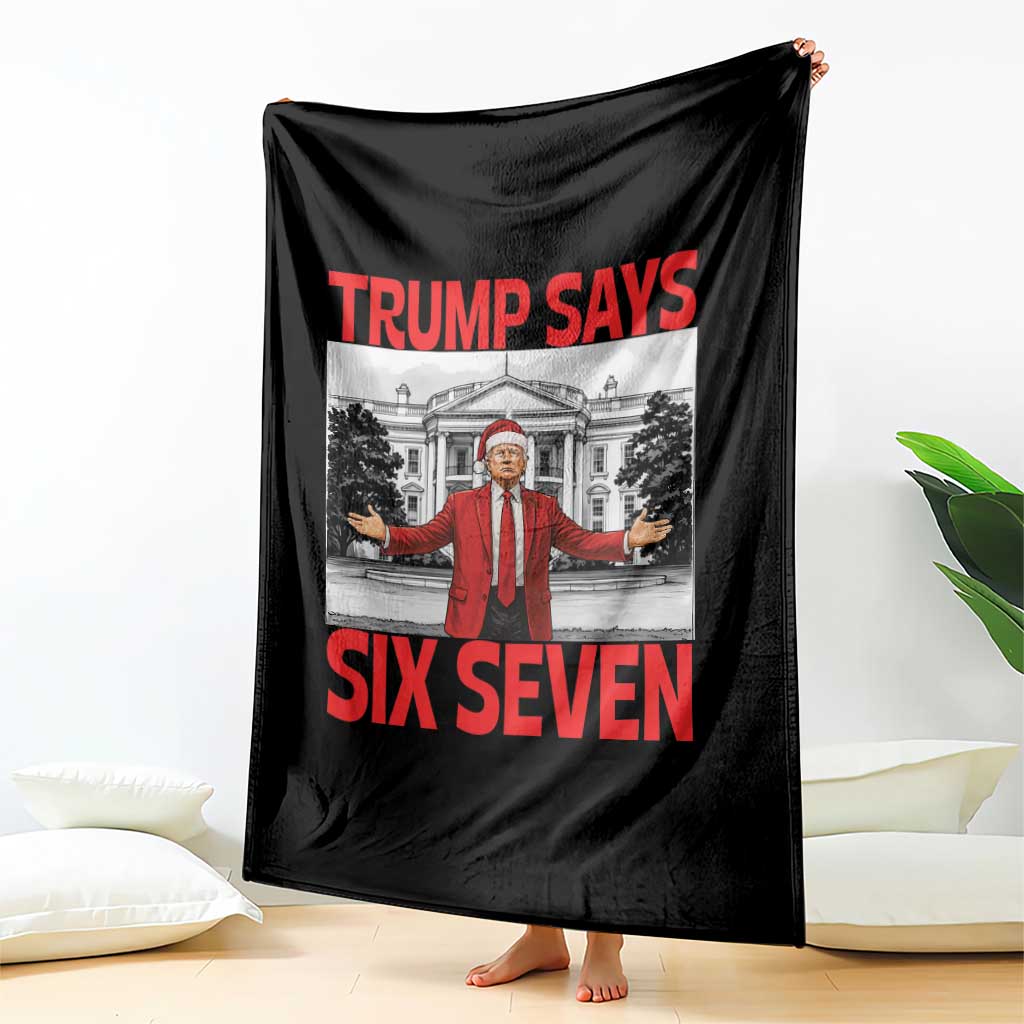 67 Six Seven Trump Christmas Throw Blanket TS14 Print Your Wear