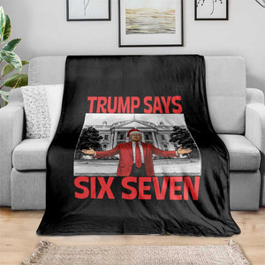 67 Six Seven Trump Christmas Throw Blanket TS14 Print Your Wear