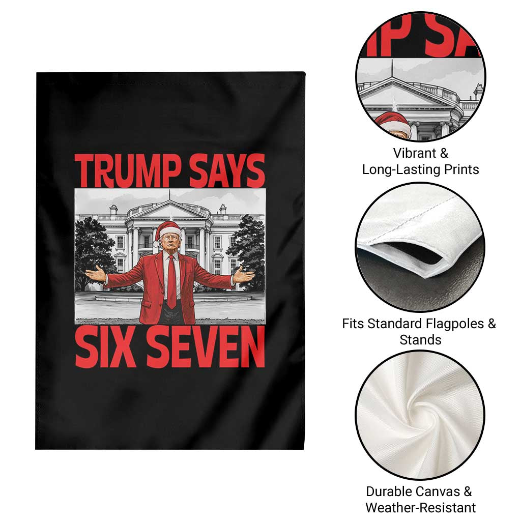 67 Six Seven Trump Christmas Garden Flag TS14 Print Your Wear