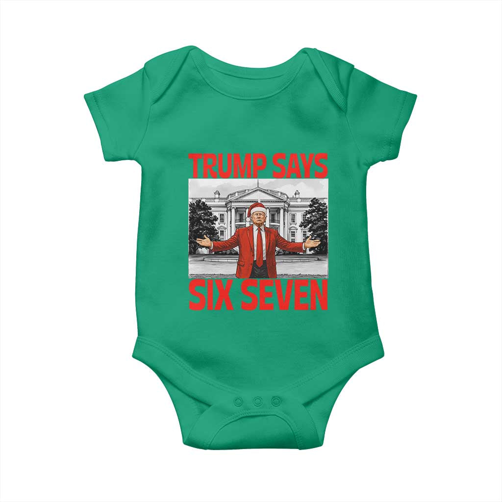 67 Six Seven Trump Christmas Baby Onesie TS14 Irish Green Print Your Wear