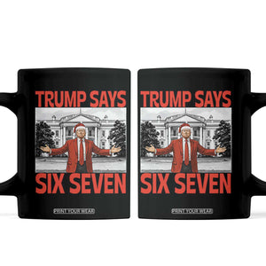67 Six Seven Trump Christmas Coffee Mug TS14 Black Print Your Wear