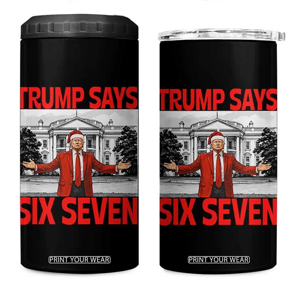 67 Six Seven Trump Christmas 4 in 1 Can Cooler Tumbler - Print Your Wear