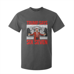 67 Six Seven Trump Christmas T Shirt For Kid TS14 Dark Heather Print Your Wear
