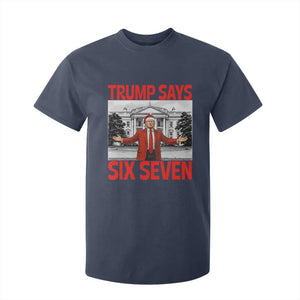 67 Six Seven Trump Christmas T Shirt For Kid TS14 Navy Print Your Wear
