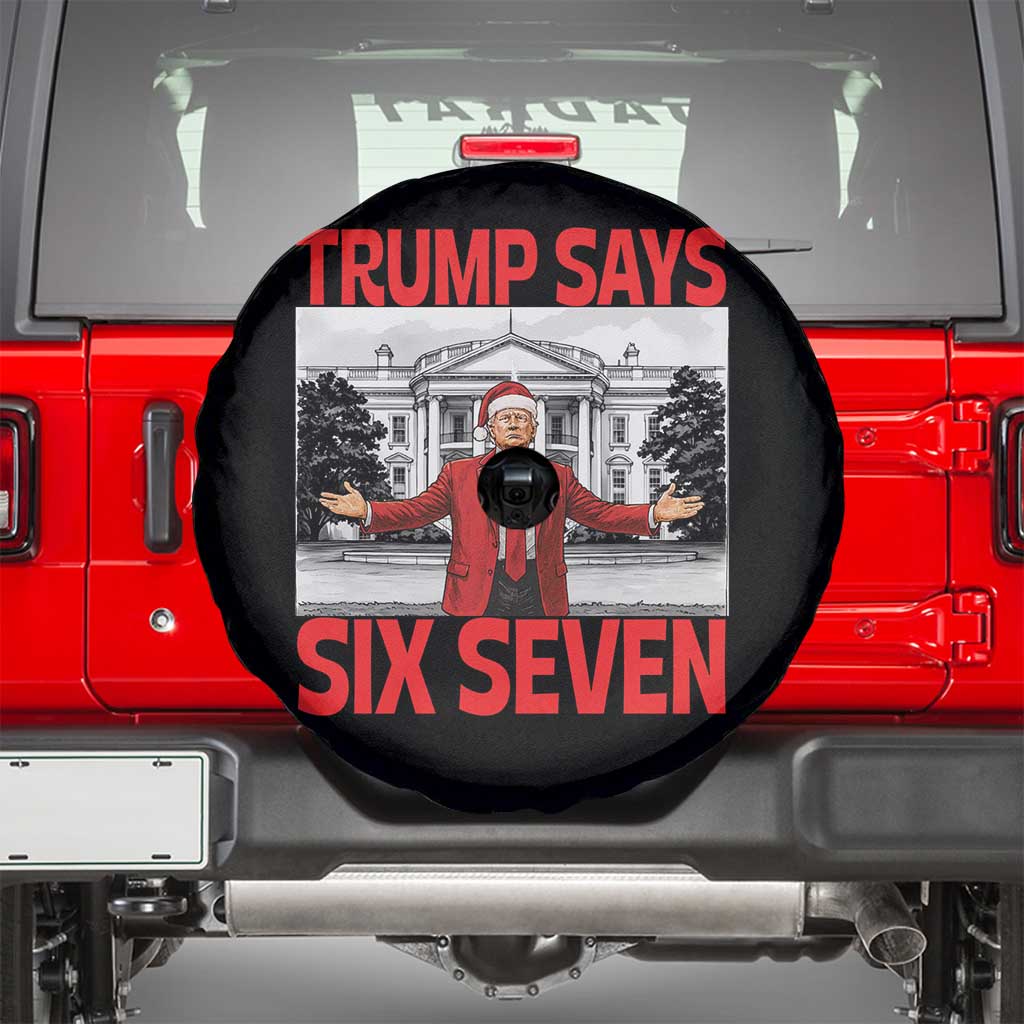67 Six Seven Trump Christmas Spare Tire Cover TS14 Black Print Your Wear