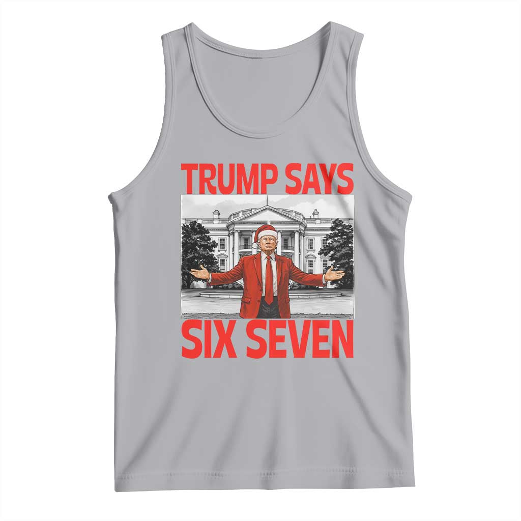 67 Six Seven Trump Christmas Tank Top TS14 Athletic Heather Print Your Wear