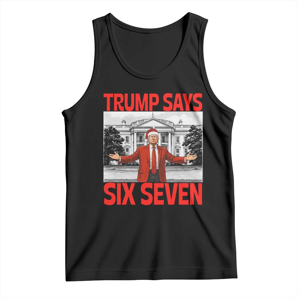 67 Six Seven Trump Christmas Tank Top TS14 Black Print Your Wear
