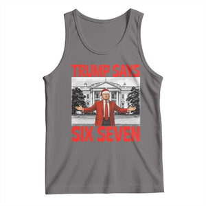 67 Six Seven Trump Christmas Tank Top TS14 Deep Heather Print Your Wear