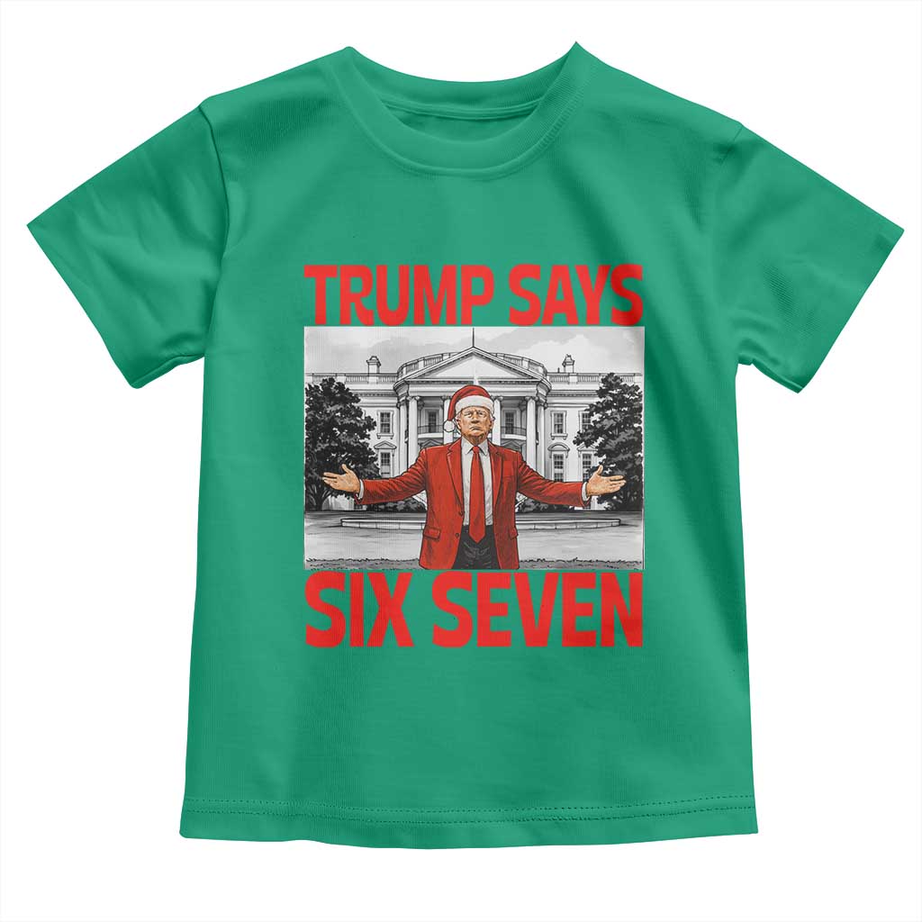67 Six Seven Trump Christmas Toddler T Shirt TS14 Irish Green Print Your Wear