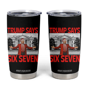 67 Six Seven Trump Christmas Tumbler Cup - Print Your Wear