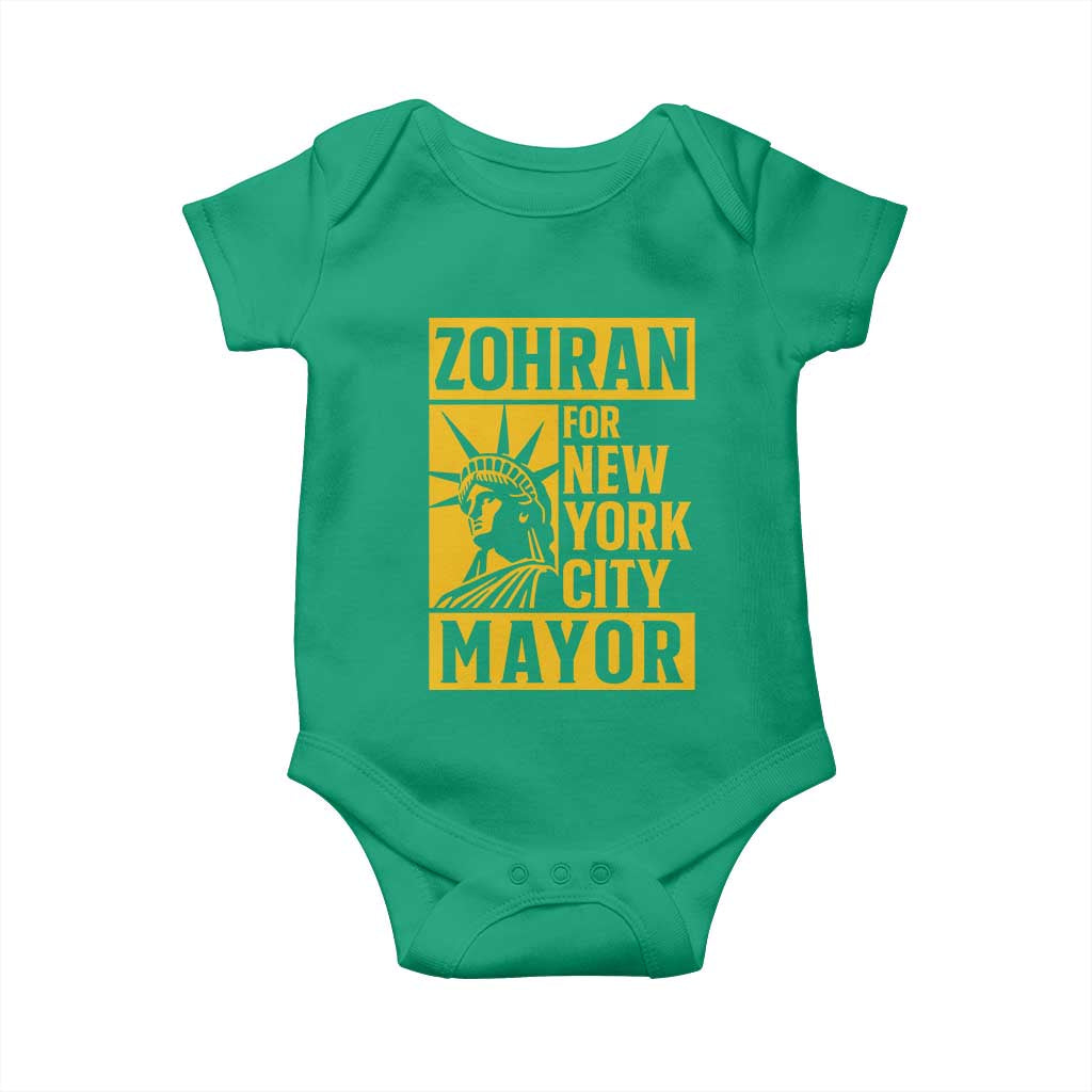 Zohran Mamdani NYC Mayor Baby Onesie Funny Cool Trendy Progressive TS14 Irish Green Print Your Wear