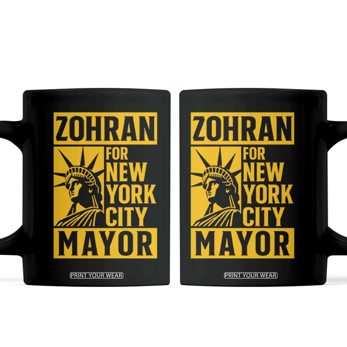 Zohran Mamdani NYC Mayor Coffee Mug Funny Cool Trendy Progressive TS14 Black Print Your Wear