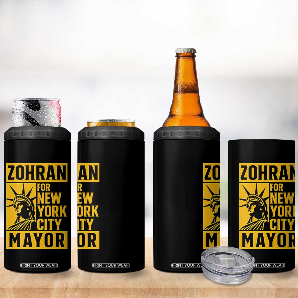 Zohran Mamdani NYC Mayor 4 in 1 Can Cooler Tumbler Funny Cool Trendy Progressive TS14 Print Your Wear