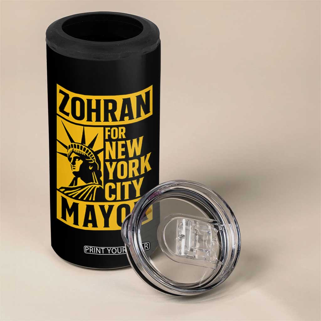 Zohran Mamdani NYC Mayor 4 in 1 Can Cooler Tumbler Funny Cool Trendy Progressive TS14 Print Your Wear