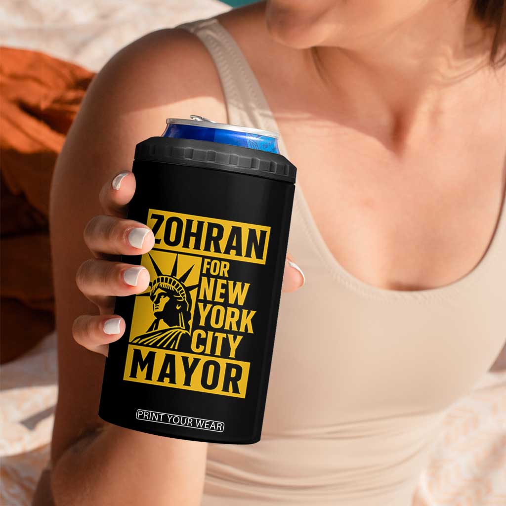 Zohran Mamdani NYC Mayor 4 in 1 Can Cooler Tumbler Funny Cool Trendy Progressive TS14 Print Your Wear