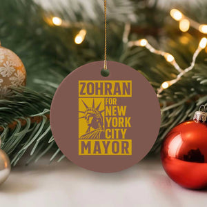 Zohran Mamdani NYC Mayor Ceramic Ornament Funny Cool Trendy Progressive TS14 1pc Mocha Print Your Wear
