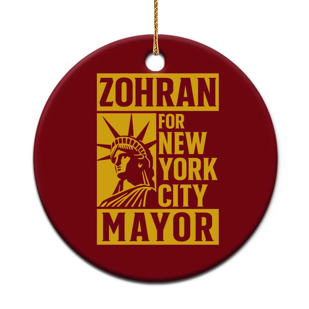 Zohran Mamdani NYC Mayor Ceramic Ornament Funny Cool Trendy Progressive TS14 1pc Red Print Your Wear