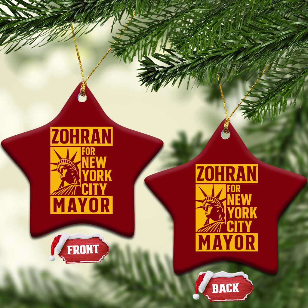 Zohran Mamdani NYC Mayor Ceramic Ornament Funny Cool Trendy Progressive TS14 Print Your Wear