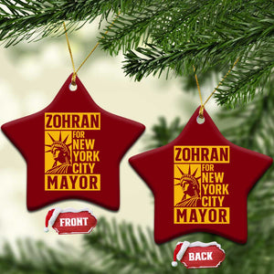 Zohran Mamdani NYC Mayor Ceramic Ornament Funny Cool Trendy Progressive TS14 Print Your Wear