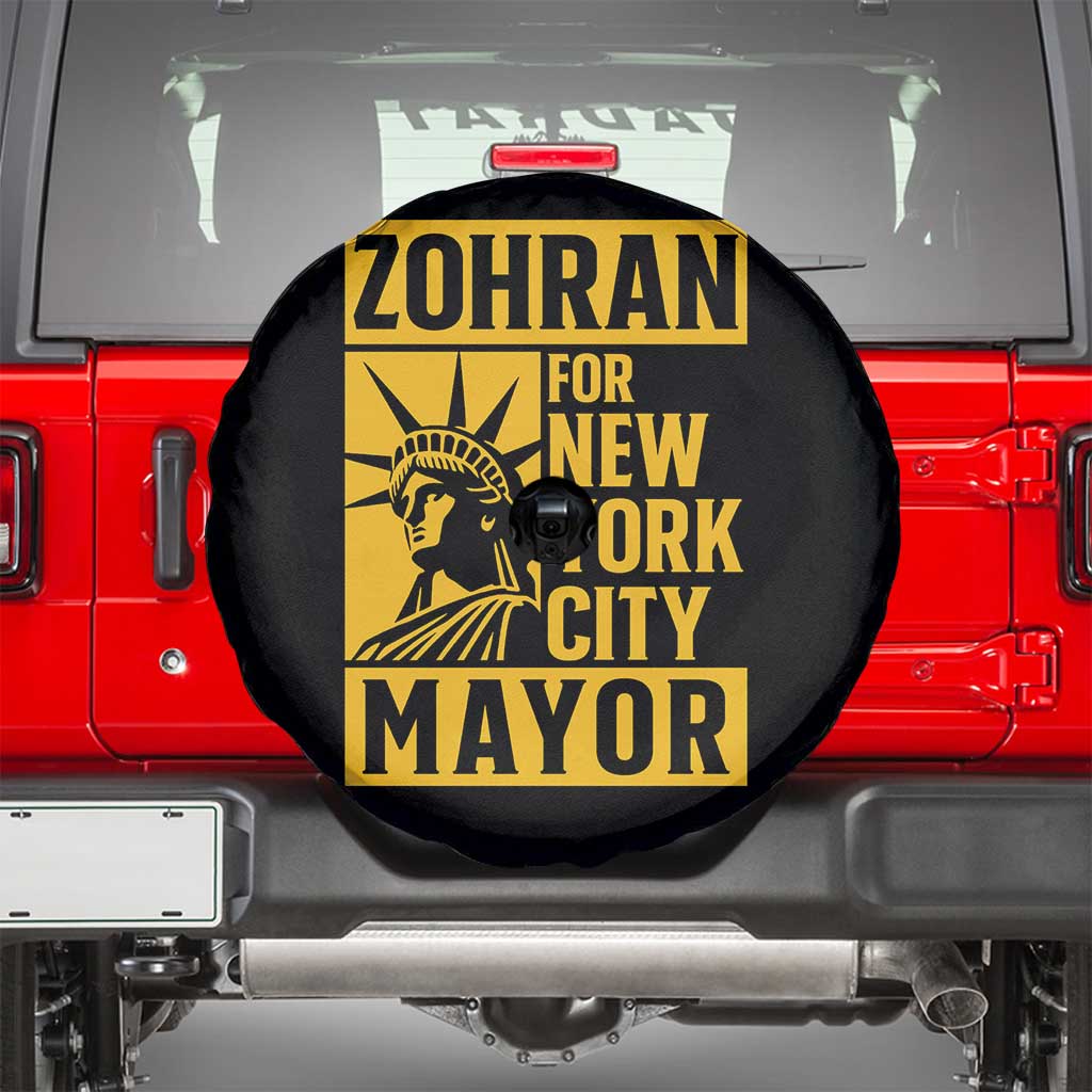 Zohran Mamdani NYC Mayor Spare Tire Cover Funny Cool Trendy Progressive TS14 Black Print Your Wear