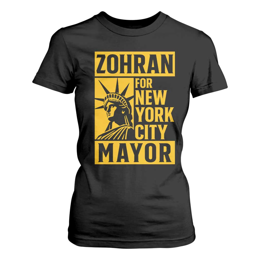 Zohran Mamdani NYC Mayor T Shirt For Women Funny Cool Trendy Progressive TS14 Black Print Your Wear