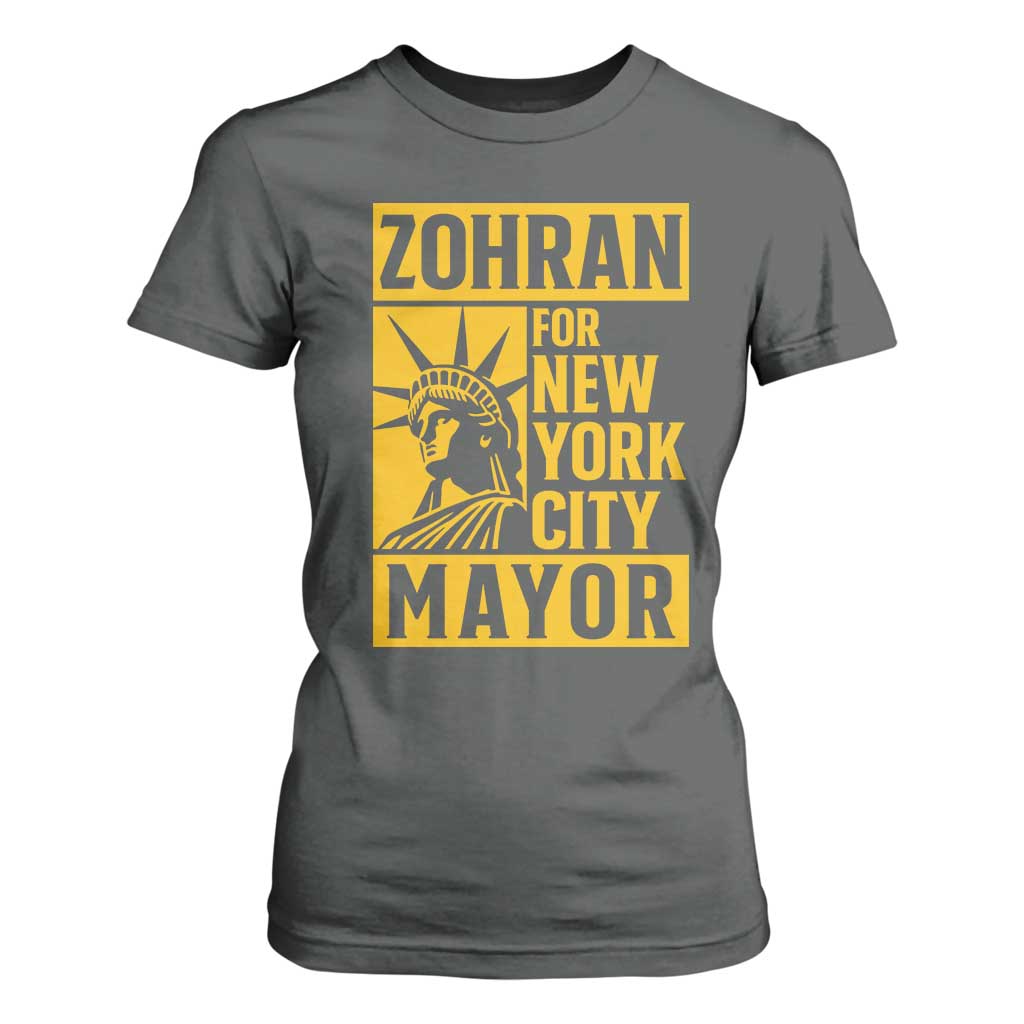 Zohran Mamdani NYC Mayor T Shirt For Women Funny Cool Trendy Progressive TS14 Dark Heather Print Your Wear