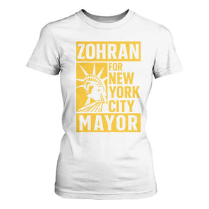 Zohran Mamdani NYC Mayor T Shirt For Women Funny Cool Trendy Progressive TS14 White Print Your Wear
