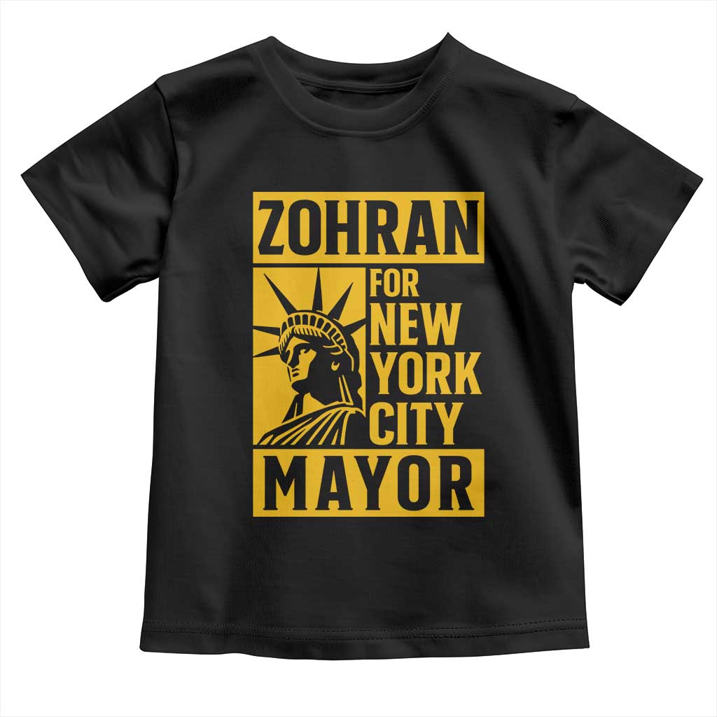 Zohran Mamdani NYC Mayor Toddler T Shirt Funny Cool Trendy Progressive TS14 Black Print Your Wear
