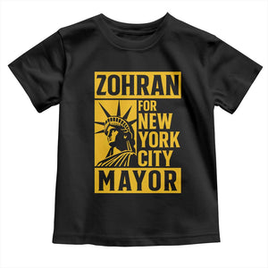 Zohran Mamdani NYC Mayor Toddler T Shirt Funny Cool Trendy Progressive TS14 Black Print Your Wear