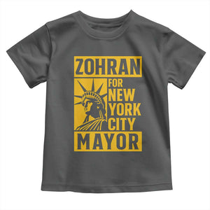 Zohran Mamdani NYC Mayor Toddler T Shirt Funny Cool Trendy Progressive TS14 Dark Heather Print Your Wear