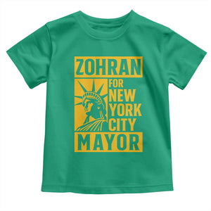 Zohran Mamdani NYC Mayor Toddler T Shirt Funny Cool Trendy Progressive TS14 Irish Green Print Your Wear