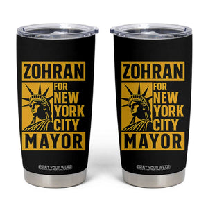 Zohran Mamdani NYC Mayor Tumbler Cup Funny Cool Trendy Progressive TS14 Black Print Your Wear