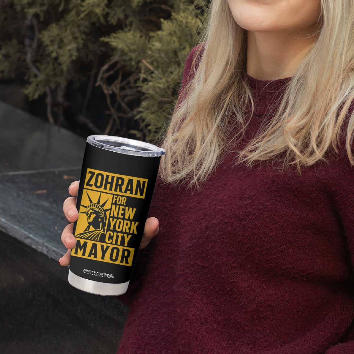 Zohran Mamdani NYC Mayor Tumbler Cup Funny Cool Trendy Progressive TS14 Print Your Wear